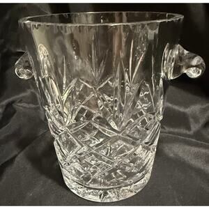 Vintage Ceska Cut Lead Crystal Champagne / Ice Bucket - 7.5" Tall